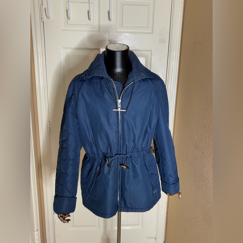 VTG 80s 90s Mighty Mac Made in USA Outdoor Jacket Puffer Full Zip Blue 44​